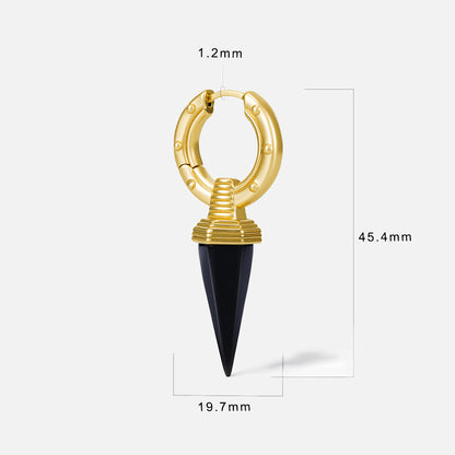 Punkyouth Ritual fang earrings dimensions and size guide