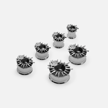 Sculptural sacred heart tunnels in polished silver-tone stainless steel – PUNKYOUTH