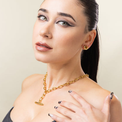 LAMINAR AXIS SPIKE CHAIN NECKLACE