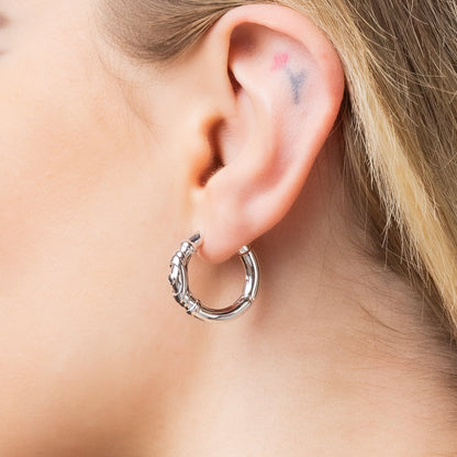 LAMINAR SEGMENT HOOP EARRINGS
