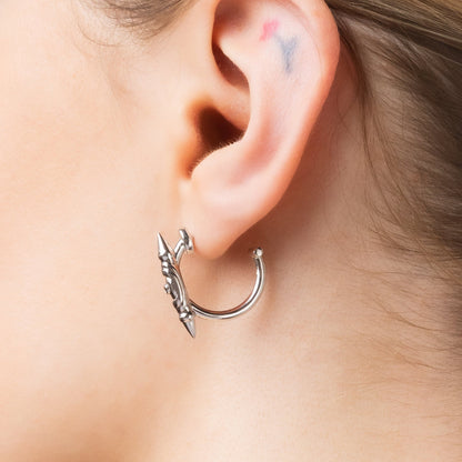 LAMINAR AXIS SPIKE EARRINGS