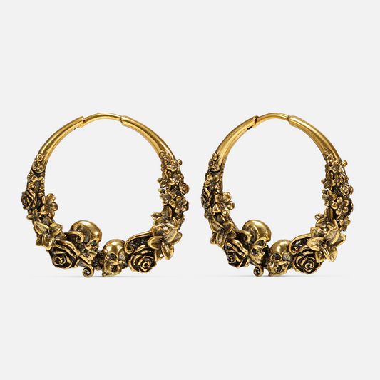 SKULL BLOSSOM EARRINGS