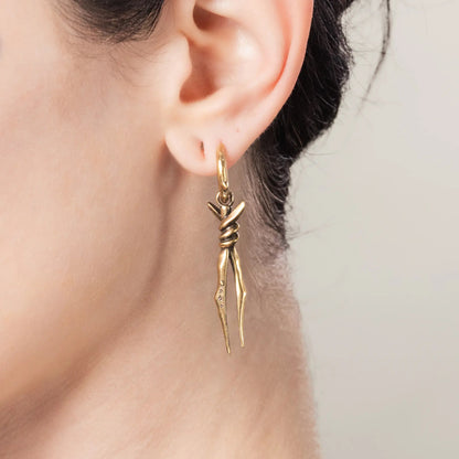 BOUND TWIN EARRINGS